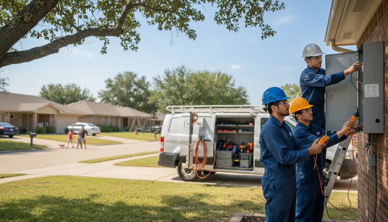 Certified electrician providing emergency electrical services in Vandiver, AL
